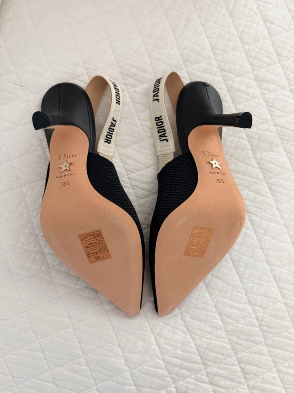 Dior Black J’Adior Slingback Pumps/Heels 10 cm heel, 36.5, BNIB - Picture 6 of 13